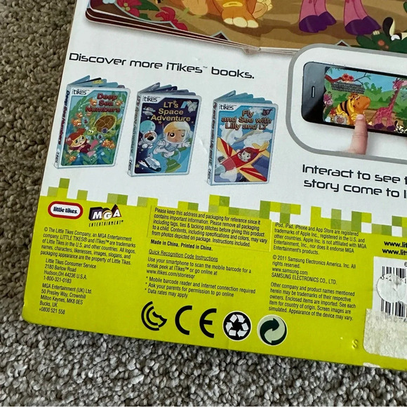 NEW iTikes Little Tikes Stories In Motion Crazy Color Safari Board Book - Picture 4 of 4